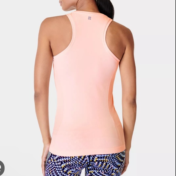 Sweaty Betty Tops - SWEATY BETTY Athlete Seamless Gym Tank Top Rose Gold Size M Athletic Tank N18